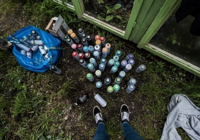 streetart w stoczni